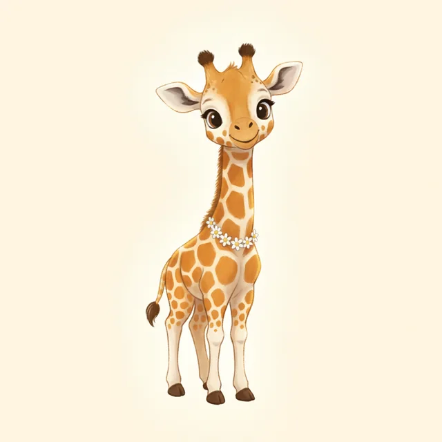 The Giraffe picture card from Talking Cards, an illustrated giraffe in the app’s warm storybook style.